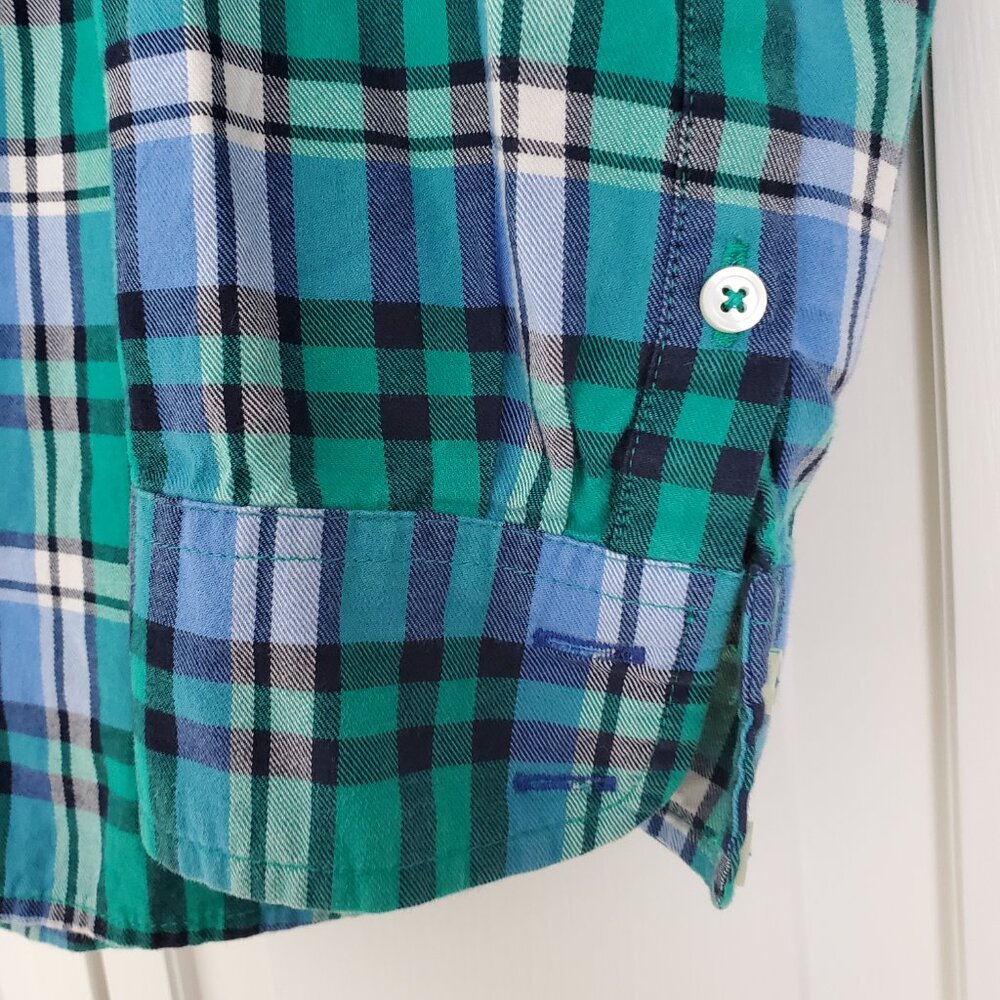 Talbots Classic Cotton Shirt - Singing Plaid XL - Picture 2 of 11